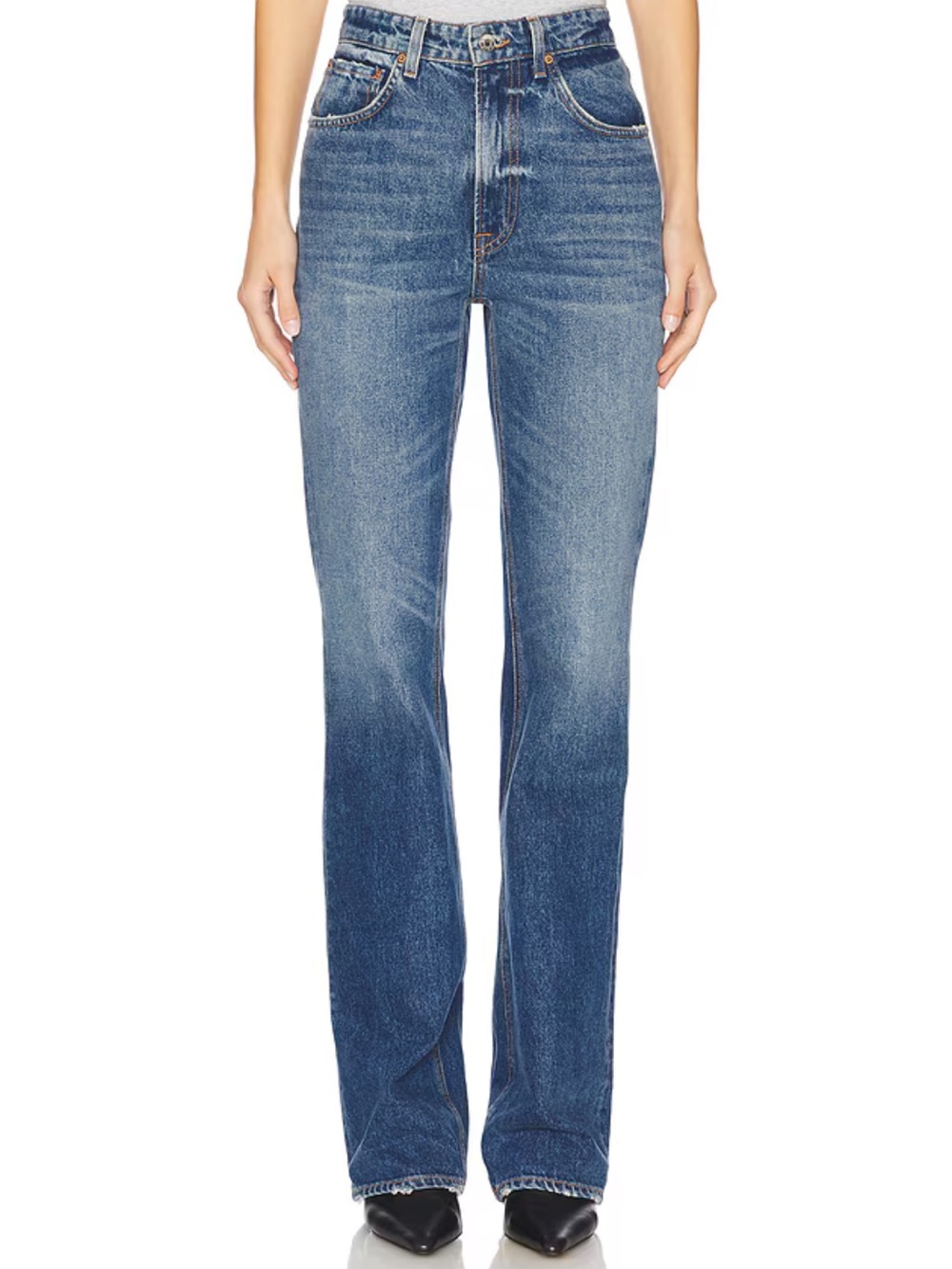GRLFRND The Melanie High Rise Boot Cut Jeans Size 24